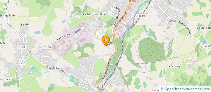 localisation de l'entreprise SCI BERTHET PERE & FILS  SAIN-BEL