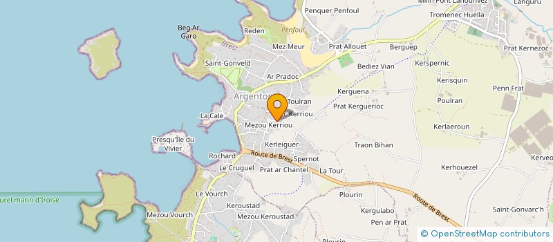 localisation de l'entreprise SCI BERTHEVAS  LANDUNVEZ