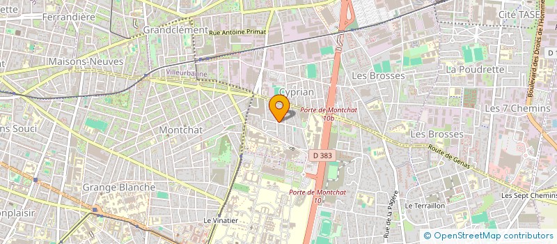 localisation de l'entreprise SCI BERTHIER à BRON