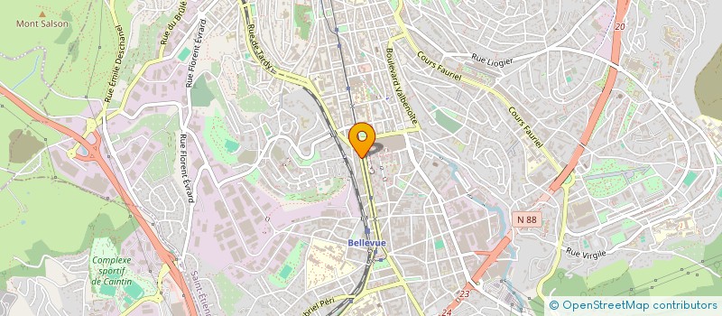 localisation de l'entreprise SCI BERTHIER  SAINT-ETIENNE