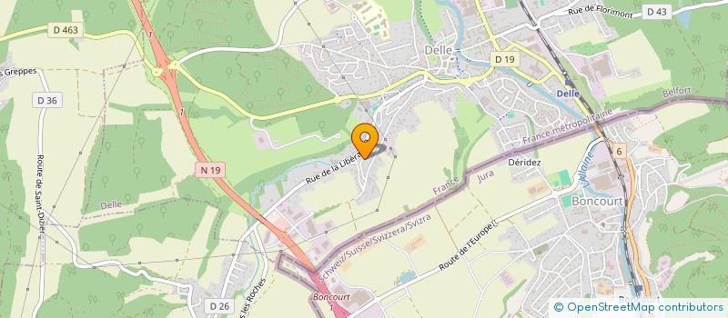 localisation de l'entreprise SCI BERTHIER à DELLE