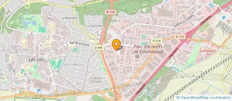 localisation de l'entreprise SCI BERTHIER à LES ULIS