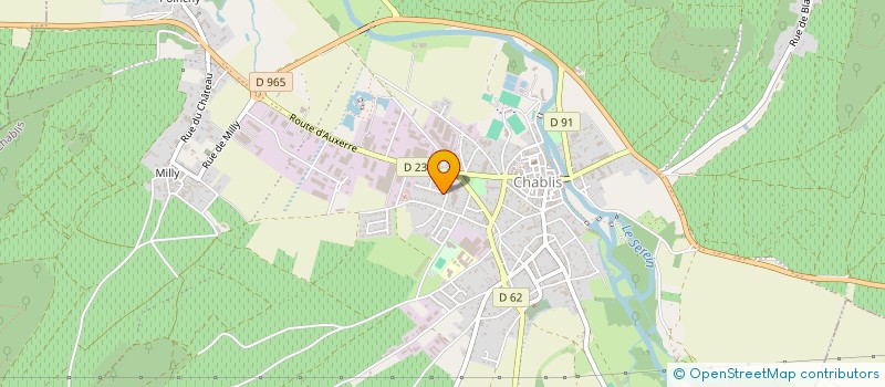 localisation de l'entreprise SCI BERTHIER C.S.F.C.  CHABLIS