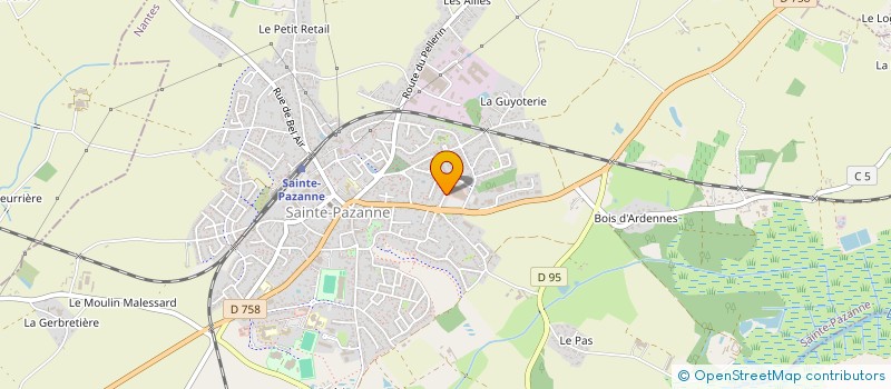 localisation de l'entreprise SCI BERTHO  SAINTE-PAZANNE