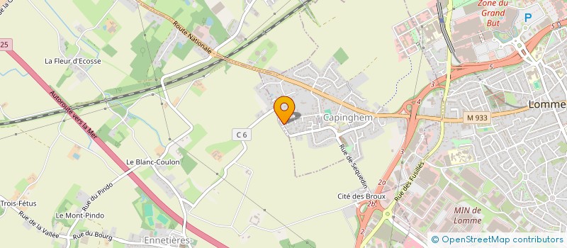 localisation de l'entreprise SCI BERTHOLET à LILLE