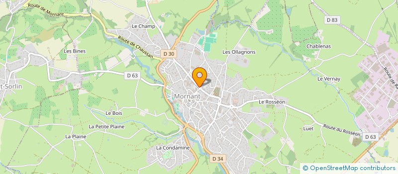 localisation de l'entreprise SCI BERTHOLON-REY  MORNANT