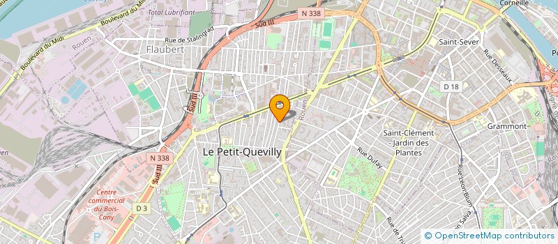 localisation de l'entreprise SCI BERTHOMMIERE-MENANTEAU à LE PETIT-QUEVILLY