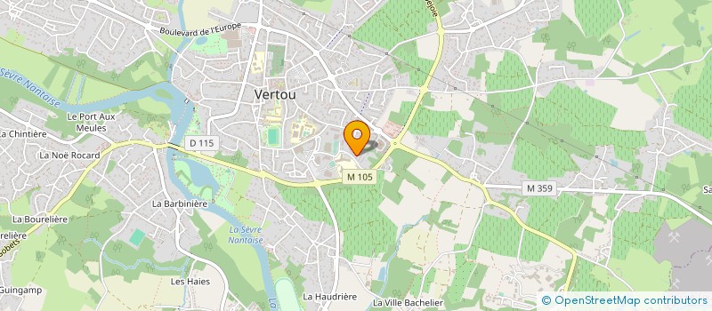 localisation de l'entreprise SCI BERTI  VERTOU