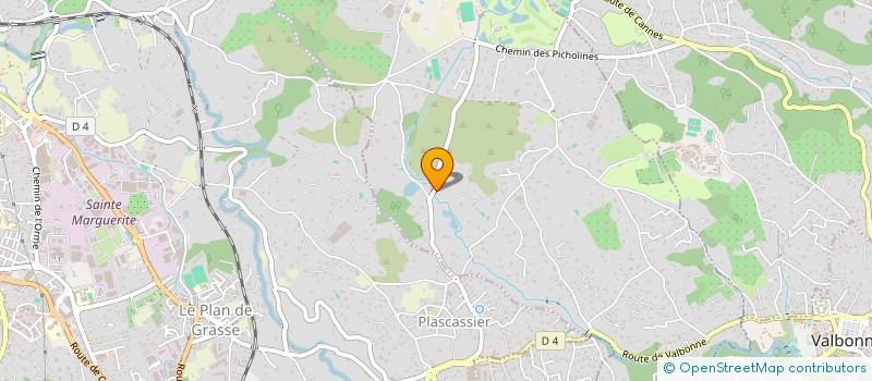 localisation de l'entreprise SCI BERTI  CHATEAUNEUF-GRASSE