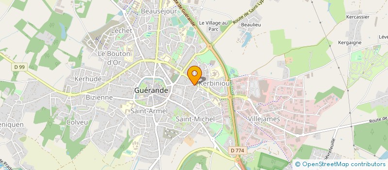 localisation de l'entreprise SCI BERTIAU  GUERANDE