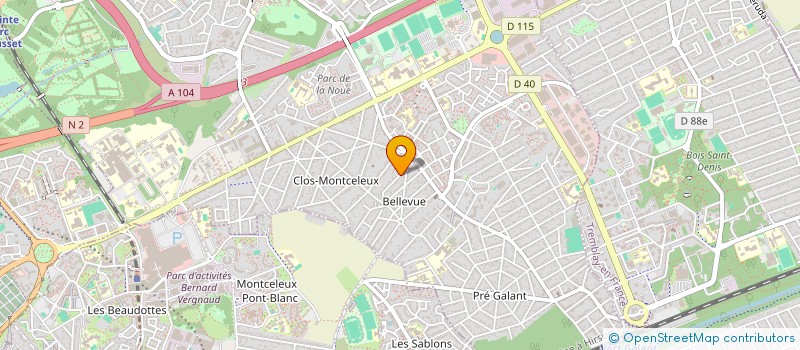 localisation de l'entreprise SCI BERTICI à VILLEPINTE