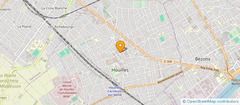 localisation de l'entreprise SCI BERTILLE  HOUILLES