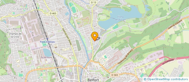 localisation de l'entreprise SCI BERTILLE  BELFORT