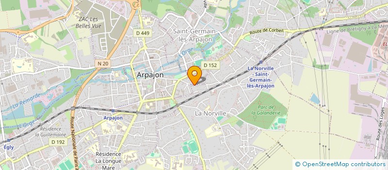 localisation de l'entreprise SCI BERTIMMO  ARPAJON