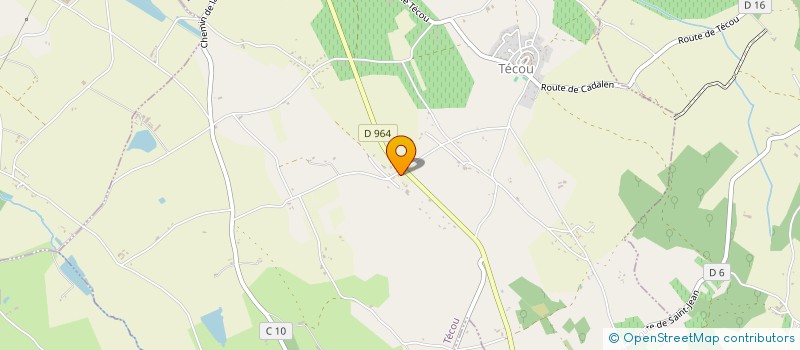 localisation de l'entreprise SCI BERTIN  TECOU