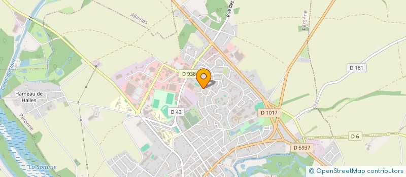 localisation de l'entreprise SCI BERTIN-DUFOUR à PERONNE