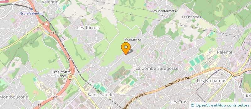 localisation de l'entreprise SCI BERTIN - DURLOT  BESANCON