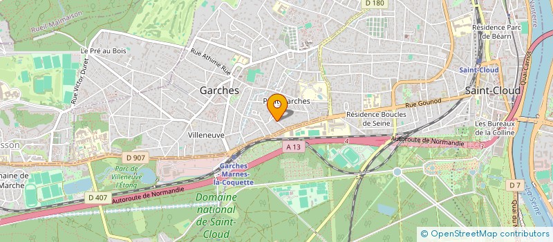 localisation de l'entreprise SCI BERTIN FERRET à GARCHES