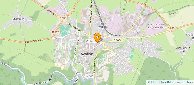 localisation de l'entreprise SCI BERTLE à AVALLON