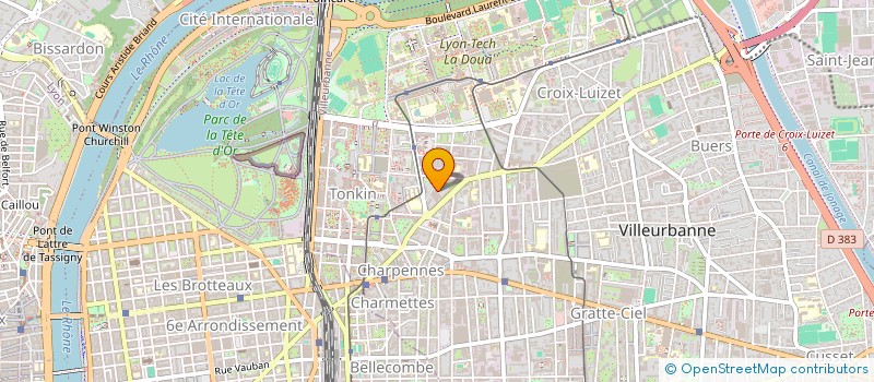 localisation de l'entreprise SCI BERTOL  VILLEURBANNE