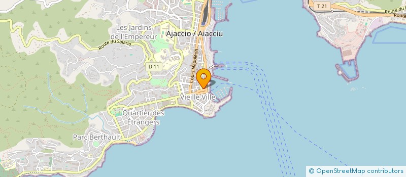 localisation de l'entreprise SCI BERTOLINA  AJACCIO