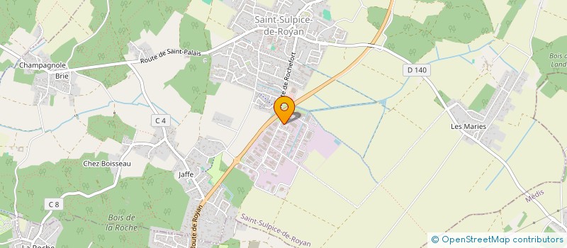 localisation de l'entreprise SCI BERTOT  SAINT-SULPICE-DE-ROYAN