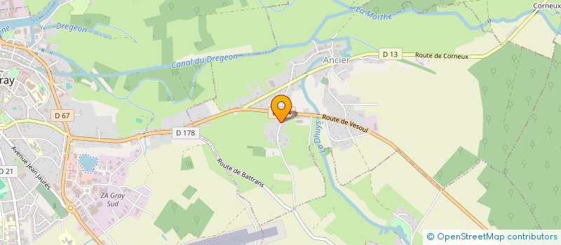 localisation de l'entreprise SCI BERTRAND  ANCIER