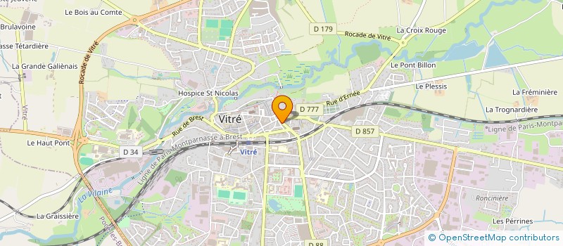localisation de l'entreprise SCI BERTRAND  VITRE