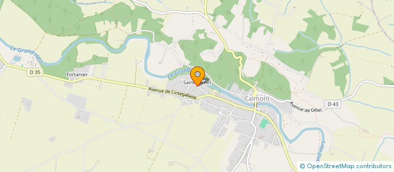 localisation de l'entreprise SCI BERTRAND  CALMONT