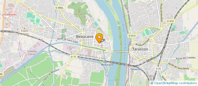 localisation de l'entreprise SCI BERTRAND  BEAUCAIRE