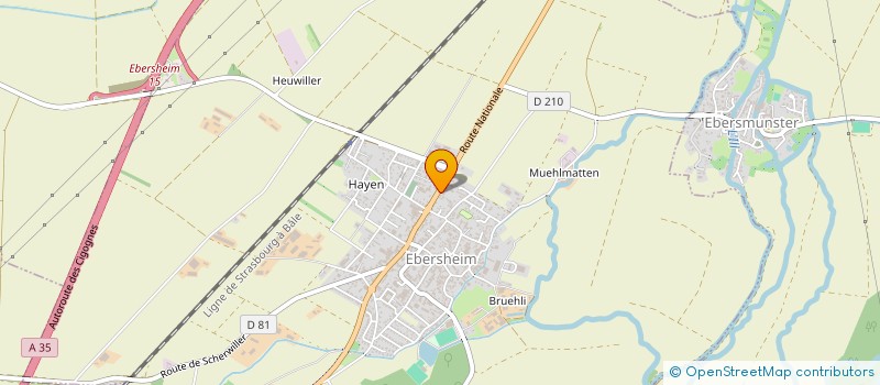 localisation de l'entreprise SCI BERTRAND  EBERSHEIM