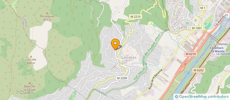 localisation de l'entreprise SCI BERTRAND  GATTIERES