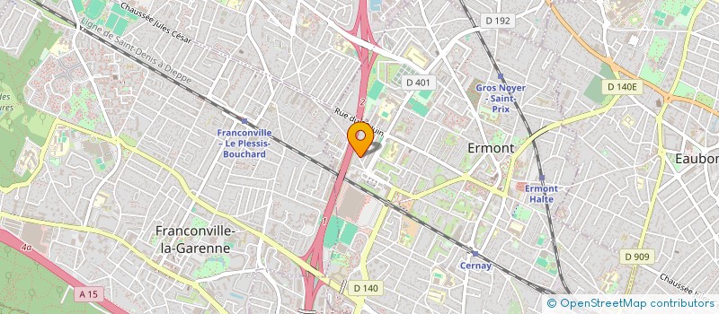 localisation de l'entreprise SCI BERTRAND 95 à ERMONT
