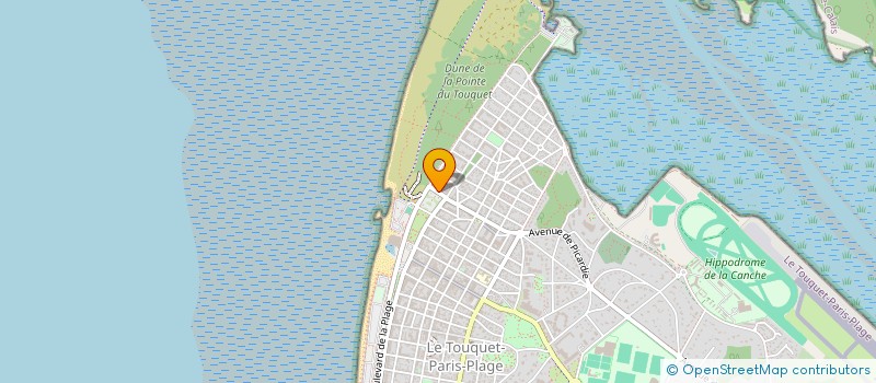 localisation de l'entreprise SCI BERTRAND DE NEUVILLE à LE TOUQUET-PARIS-PLAGE