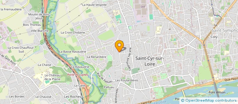localisation de l'entreprise SCI BERTRAND ET FILLES à SAINT-CYR-SUR-LOIRE