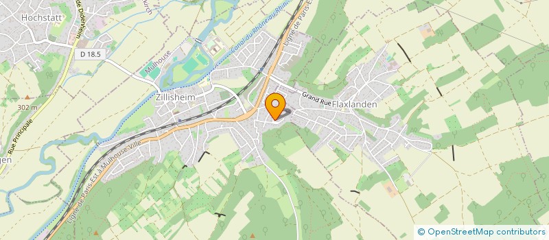 localisation de l'entreprise SCI BERTRAND ET JULIEN  ZILLISHEIM