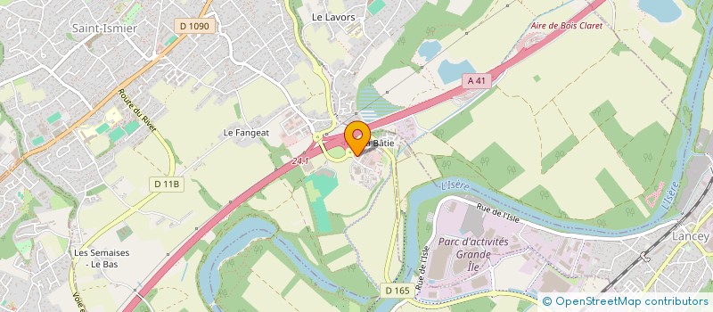 localisation de l'entreprise SCI BERTRAND-MEDIVALLEE à SAINT-ISMIER
