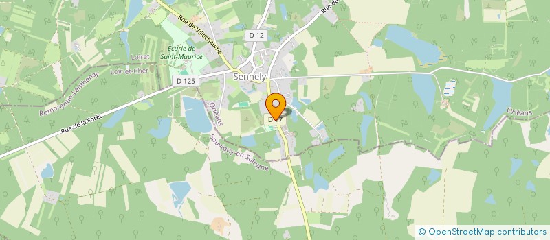 localisation de l'entreprise SCI BERTRANT FRERES  LIGNY-LE-RIBAULT