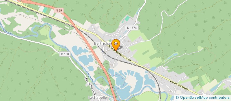 localisation de l'entreprise SCI BERTRICHAMPOMY  BERTRICHAMPS
