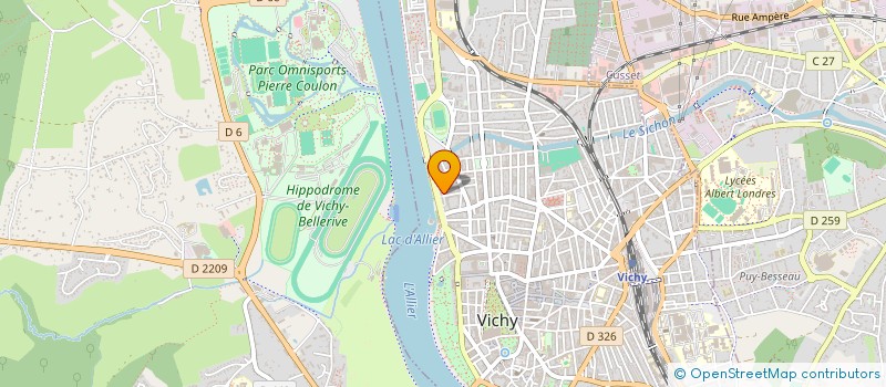 localisation de l'entreprise SCI BERTUCAT BOUREL à VICHY