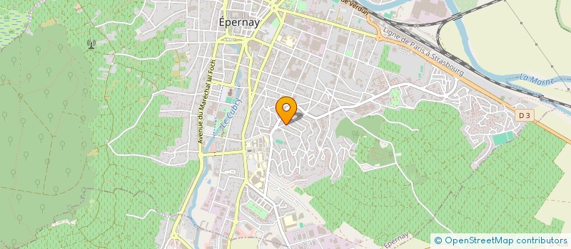 localisation de l'entreprise SCI BERVALVASO  EPERNAY