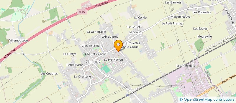 localisation de l'entreprise SCI BERVILLE  CHAINGY
