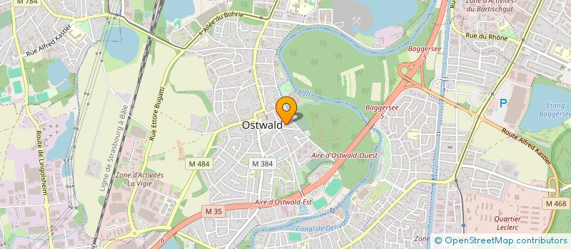 localisation de l'entreprise SCI BES  OSTWALD