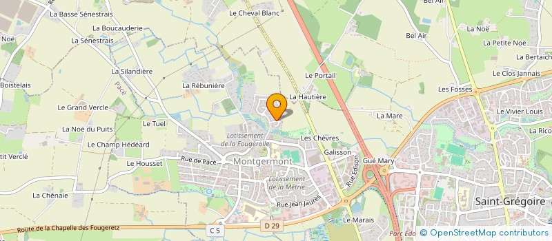 localisation de l'entreprise SCI BES-KER  MONTGERMONT