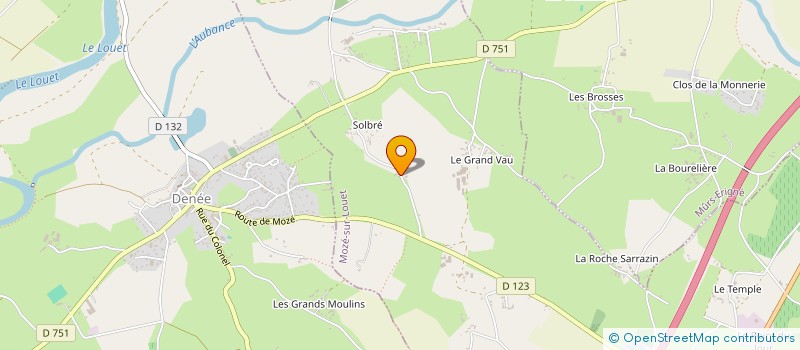 localisation de l'entreprise SCI BESALU  MOZE-SUR-LOUET
