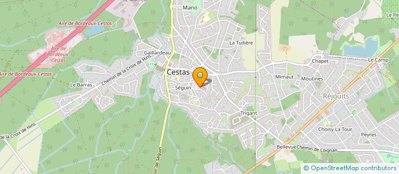 localisation de l'entreprise SCI BESANCON-PUJOL  CESTAS