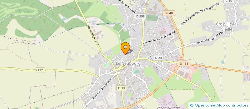 localisation de l'entreprise SCI BESFROY  LE NEUBOURG