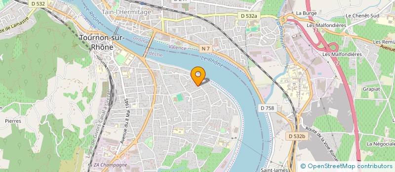 localisation de l'entreprise SCI BESHILI à TOURNON-SUR-RHONE