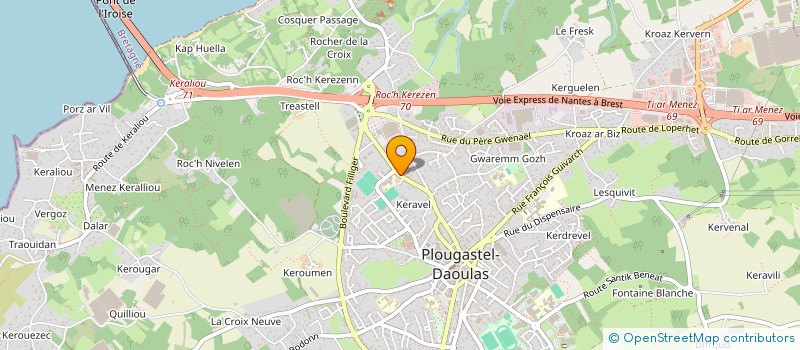 localisation de l'entreprise SCI BESMEN  PLOUGASTEL-DAOULAS