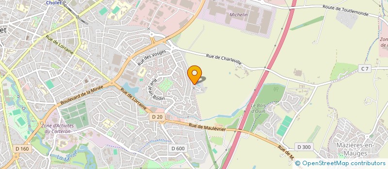 localisation de l'entreprise SCI BESNARD à CHOLET